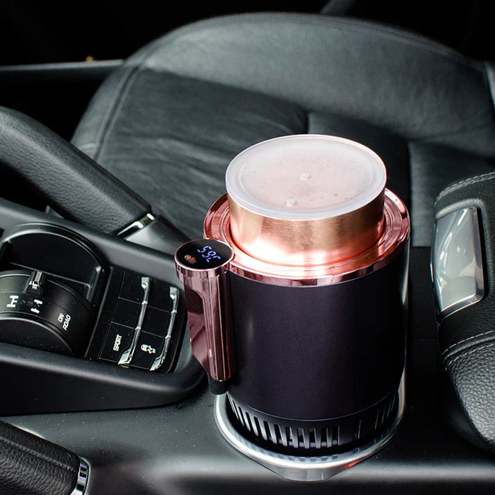 🚗🥤 2-in-1 Smart Car Cup – Cooler❄️ & 🔥 Warmer for Perfect Drinks Anytime!