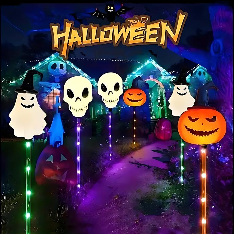 🔥Halloween Early Discount 49% Off🔥A Set Of 6 Pcs, Halloween Solar Garden Lights VNP