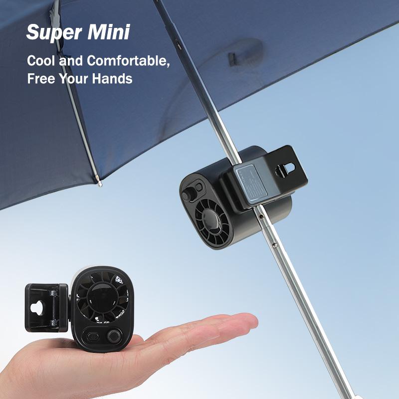 Premium Tech Car Clip-On Fan – 360° Rotation, 100 Speeds, LED Display, USB Rechargeable (1800mAh)