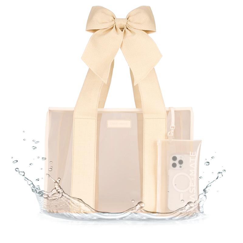 Bow Beach Tote With Phone Pouch VNP