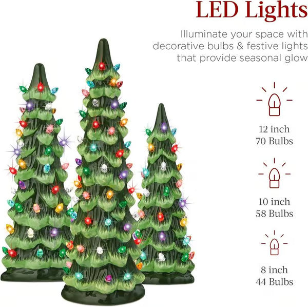 🏆Flash Sale⚡ 50K+ SOLD! Almost Gone-💥Retro Hand-Painted Tabletop Christmas Trees🎄