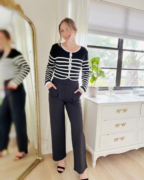 High-Waisted Relaxed Pants for Women β Enhances Curves & Lifts the Peach π