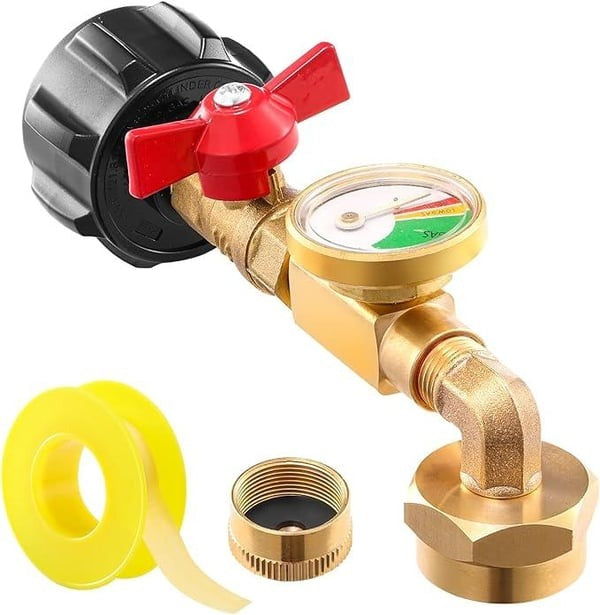 π₯ Top-Rated Propane Refill Elbow Adapter with Tank Gauge