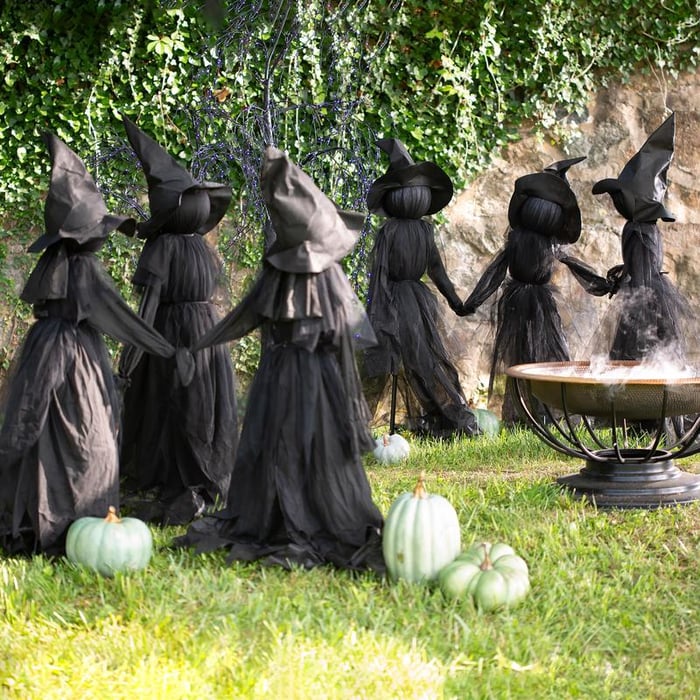 🔥Last Day 49% OFF🎃2025 Halloween Sale 🧙♀️Lighted Halloween Witch Stakes VNP