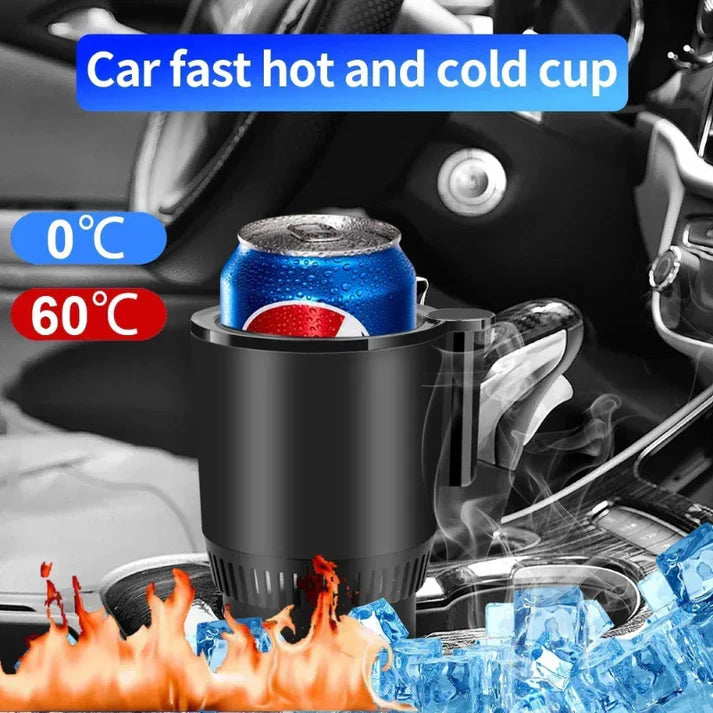 🚗🥤 2-in-1 Smart Car Cup – Cooler❄️ & 🔥 Warmer for Perfect Drinks Anytime!