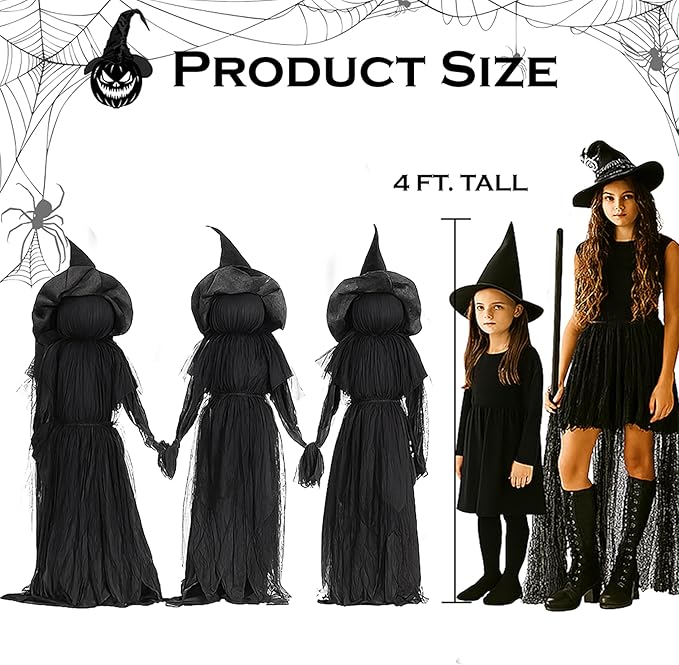🔥Last Day 49% OFF🎃2025 Halloween Sale 🧙♀️Lighted Halloween Witch Stakes VNP