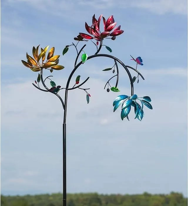π₯π₯70% OFF -Beautiful Summer Multi Colored Flowers Wind Spinner