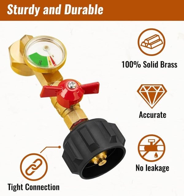 π₯ Top-Rated Propane Refill Elbow Adapter with Tank Gauge