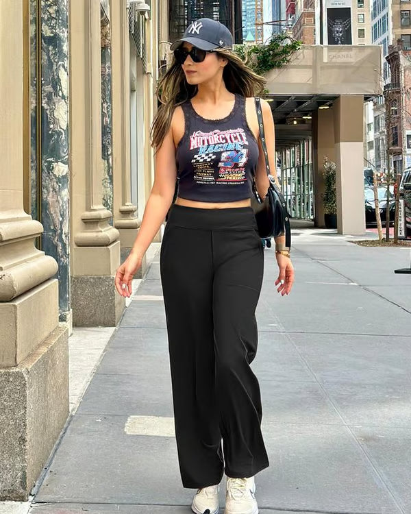 High-Waisted Relaxed Pants for Women β Enhances Curves & Lifts the Peach π