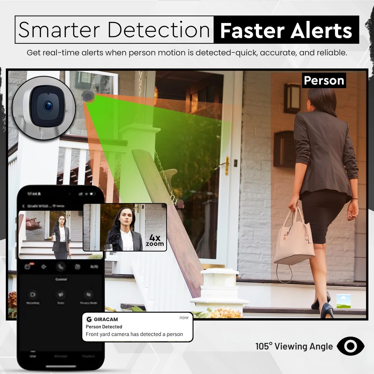 π₯ Crystal-clear 2K security camera π₯ Color Night Vision π 24/7 Recording & Smart Alerts π¨
