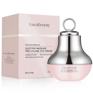 Light Eye Massage Creamwith Caffeine & Hyaluronic Acid for Dark Circles Firming Fine Lines Hydrating Moisturizing Radiant Skin Care with Red Light Micro-Vibration Head