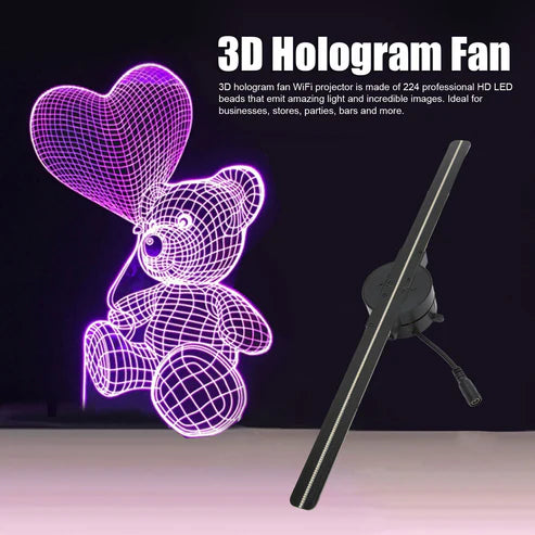 3D Hologram Advertising Fan Projector (16.5" LED Display)