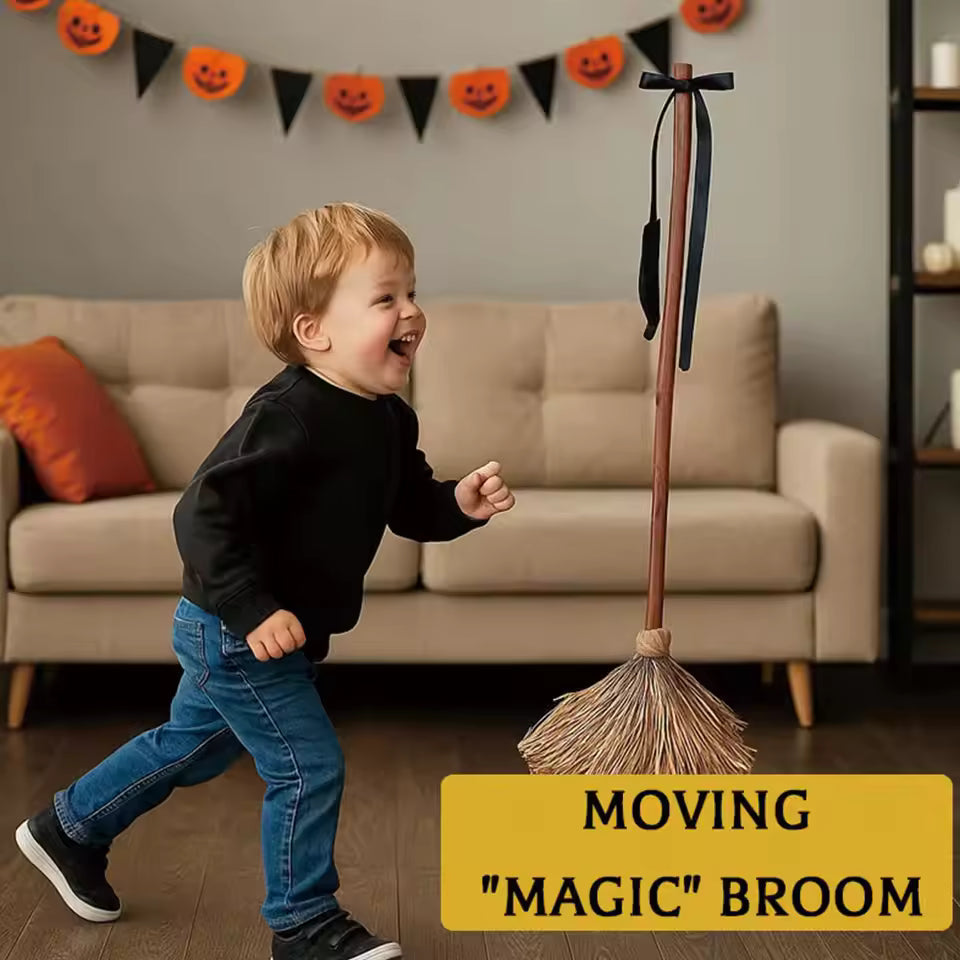 【💥Halloween Sale 49% OFF】🧙♀️🪄Floating Witch's Broom –Haunted Dancing Broom - LHT