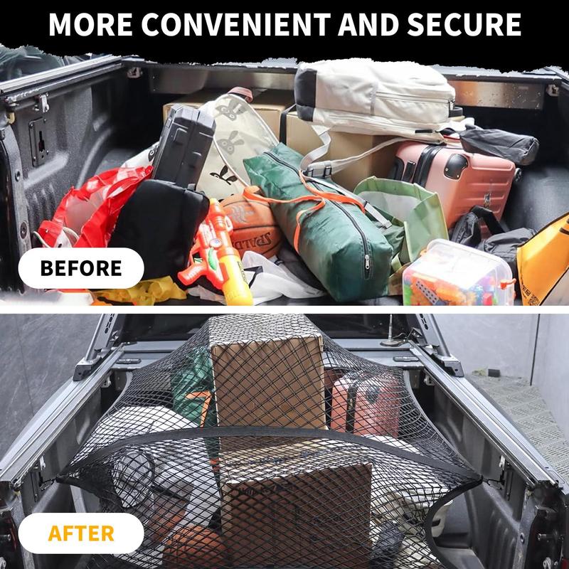 Highly Elastic Truck Bed Net – Heavy-Duty, 100% Authentic
