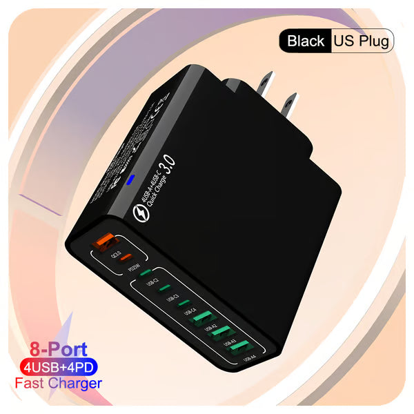 🔥🔥8 in 1 Waterproof Ports USB Fast Charger