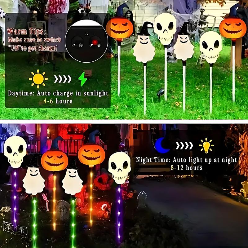 🔥Halloween Early Discount 49% Off🔥A Set Of 6 Pcs, Halloween Solar Garden Lights VNP