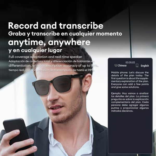 🔥AI Wireless Bluetooth Translation Glasses