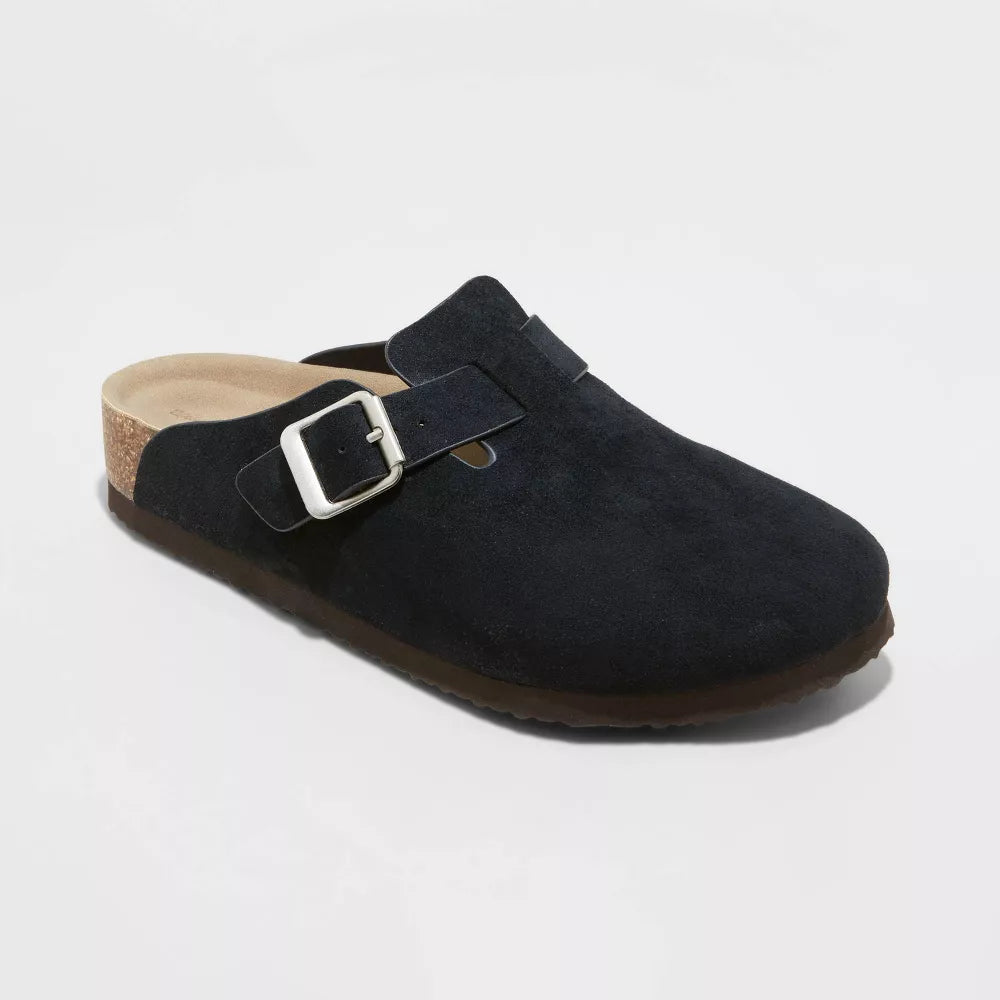 Classic Round-Toe Cork Clogs – Casual Suede Slip-Ons for Men & Women
