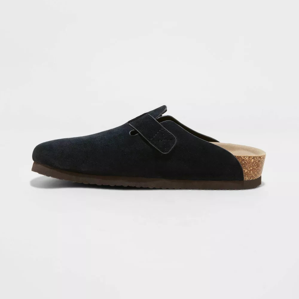 Classic Round-Toe Cork Clogs – Casual Suede Slip-Ons for Men & Women