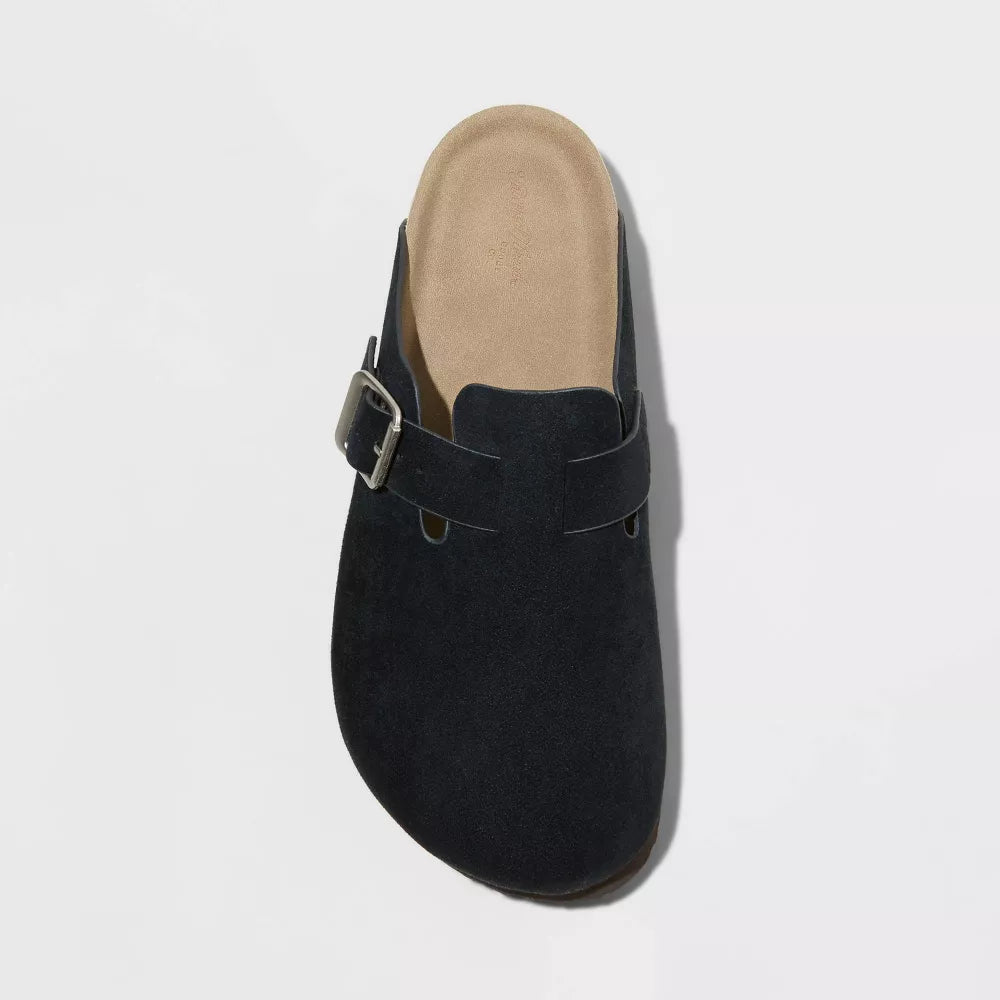Classic Round-Toe Cork Clogs – Casual Suede Slip-Ons for Men & Women