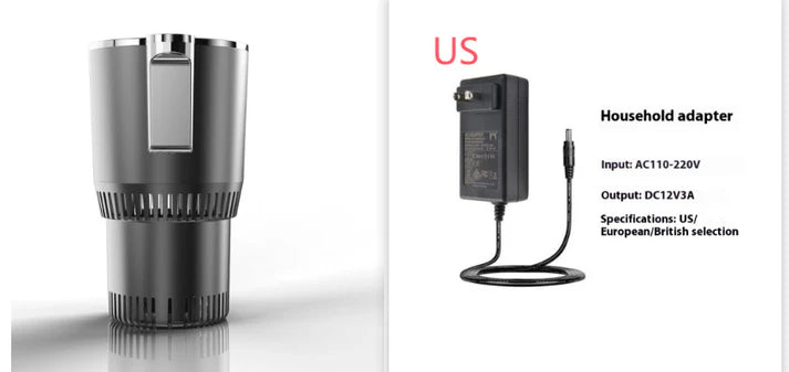 🚗🥤 2-in-1 Smart Car Cup – Cooler❄️ & 🔥 Warmer for Perfect Drinks Anytime!