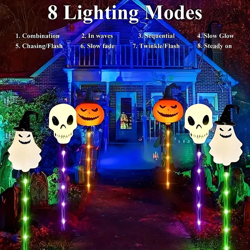 🔥Halloween Early Discount 49% Off🔥A Set Of 6 Pcs, Halloween Solar Garden Lights VNP