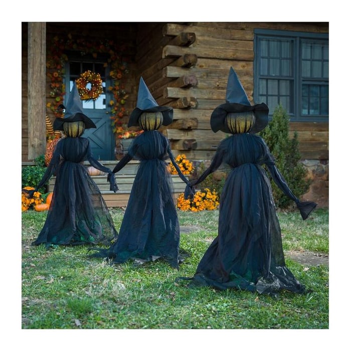 🔥Last Day 49% OFF🎃2025 Halloween Sale 🧙♀️Lighted Halloween Witch Stakes VNP
