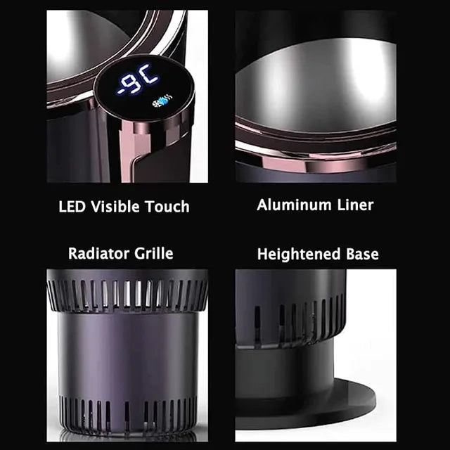 🚗🥤 2-in-1 Smart Car Cup – Cooler❄️ & 🔥 Warmer for Perfect Drinks Anytime!