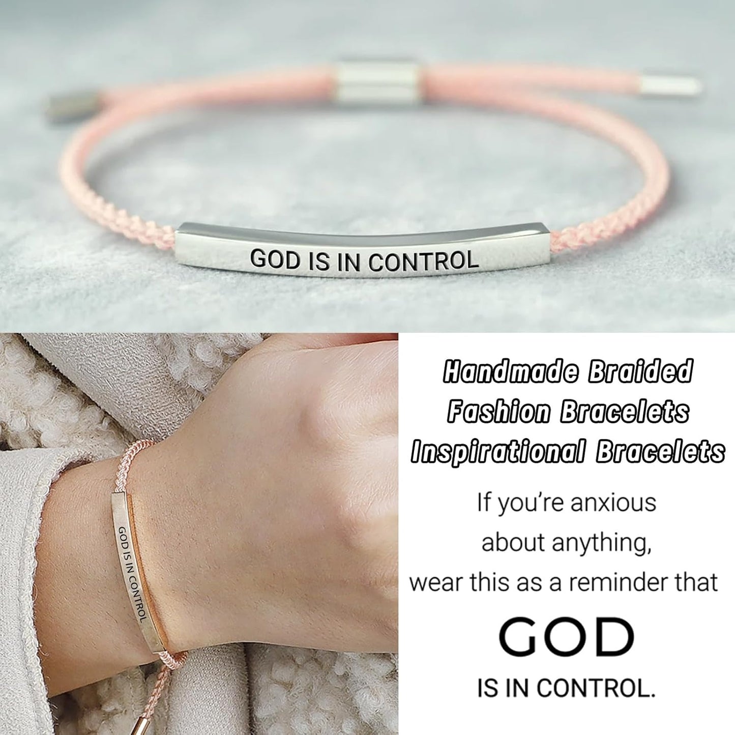 ✨Last Day Only $9.99🕊️"Faith Anchored" Prayer Bracelet - 🙏God is in Control VNP