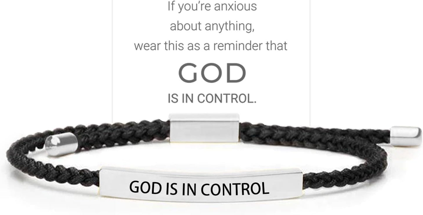 ✨Last Day Only $9.99🕊️"Faith Anchored" Prayer Bracelet - 🙏God is in Control VNP
