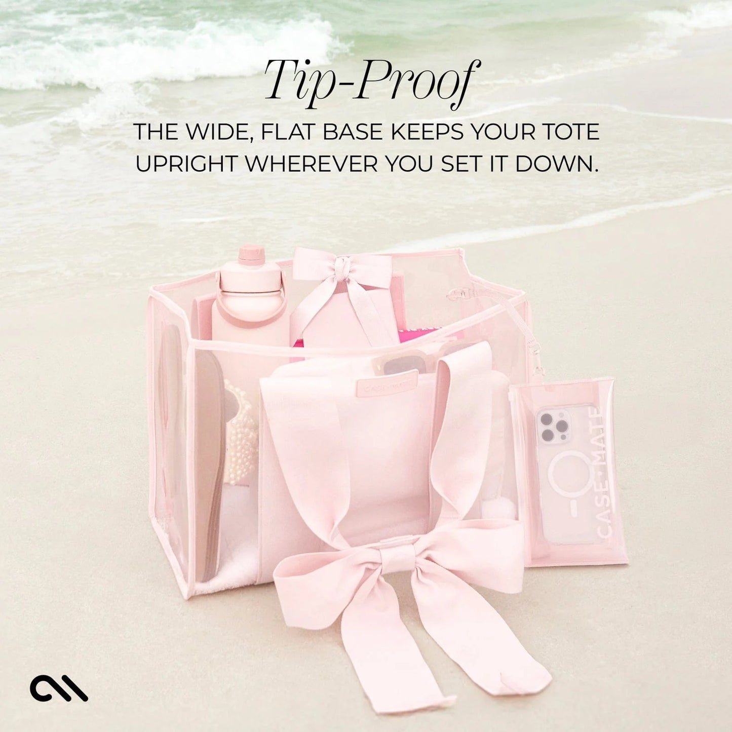 Bow Beach Tote With Phone Pouch VNP
