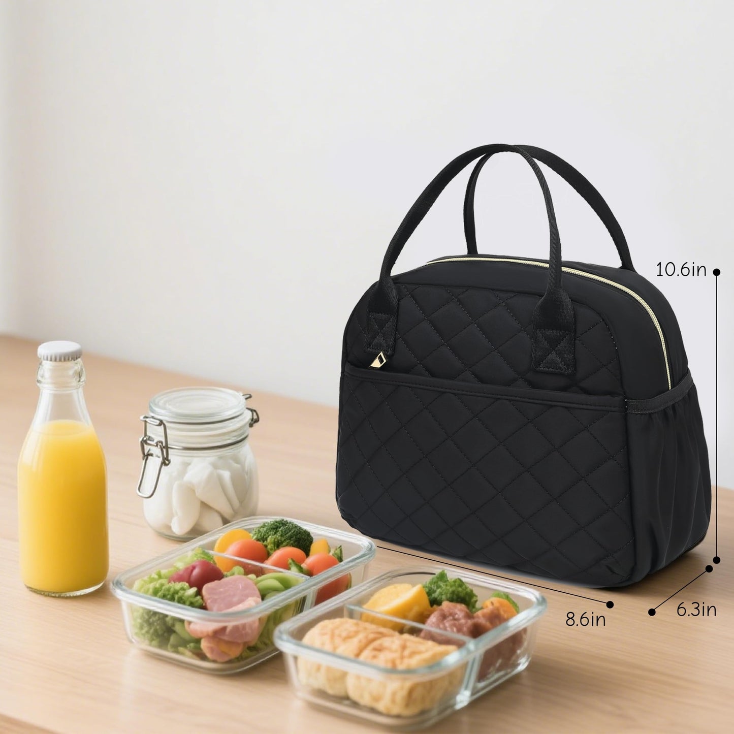 Insulated Lunch Bag for Women Men Large Reusable Lunch Box Adult Leakproof Portable Cooler Tote Bags for Work Picnic VNP
