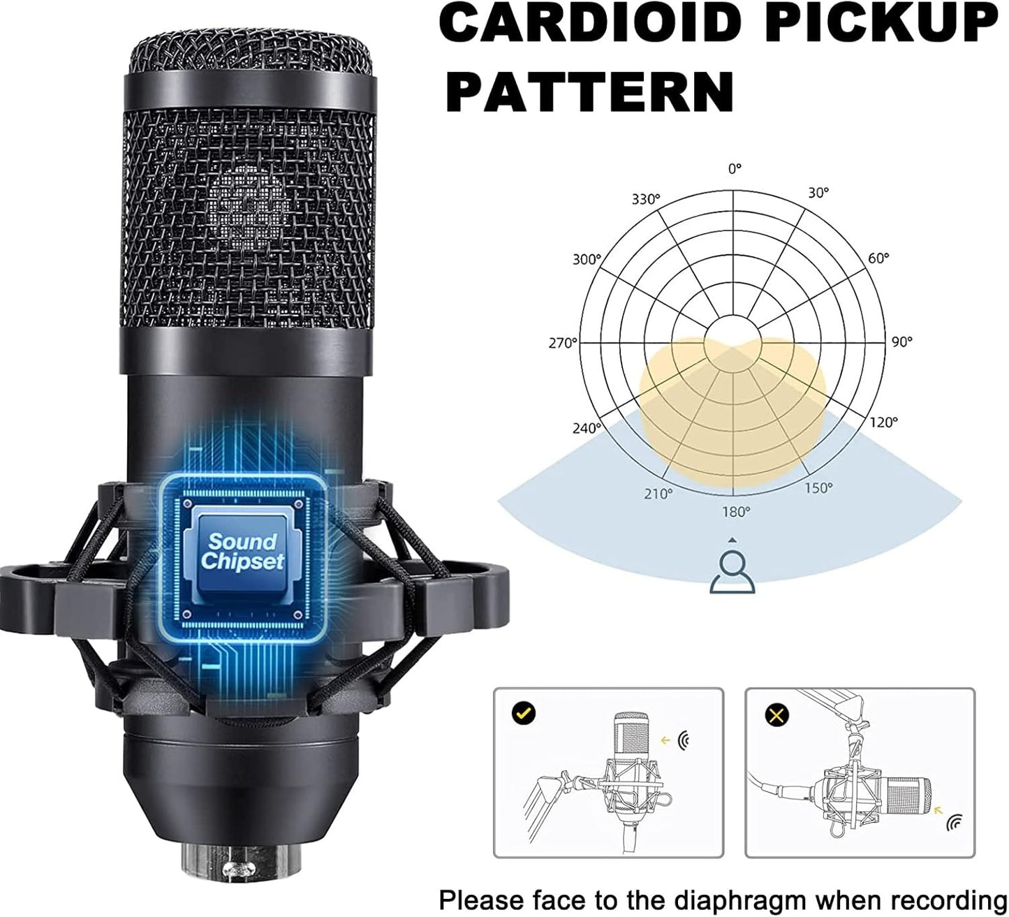 🎙️ Podcast Equipment Bundle – Professional Microphone & Sound Card Kit for Streaming, Recording & Broadcasting
