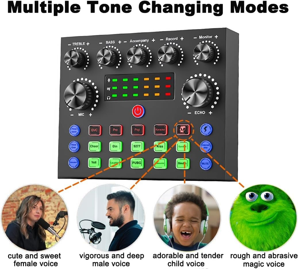 🎙️ Podcast Equipment Bundle – Professional Microphone & Sound Card Kit for Streaming, Recording & Broadcasting