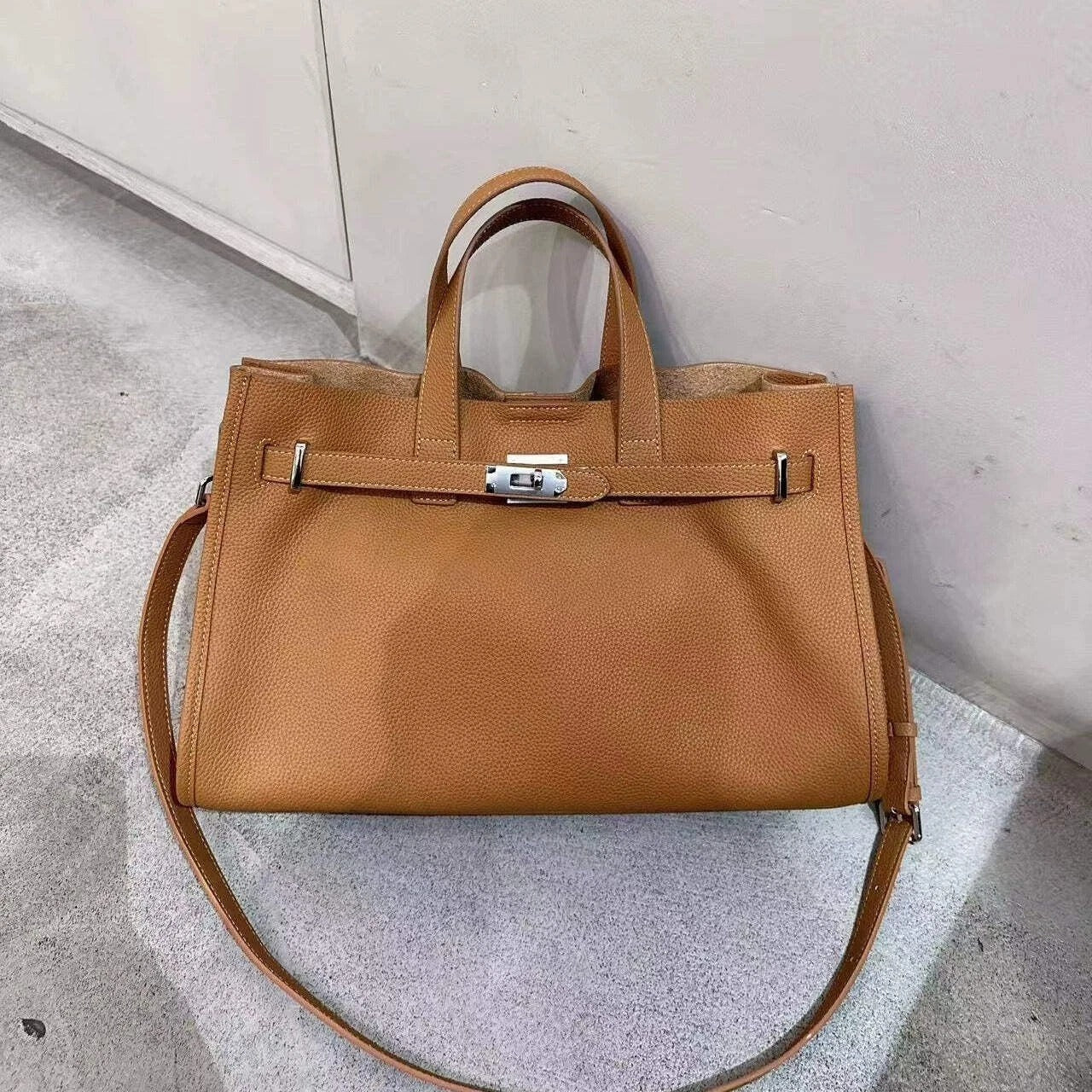 Urban Luxe — Genuine Leather Power Tote. Women’s shoulder bag