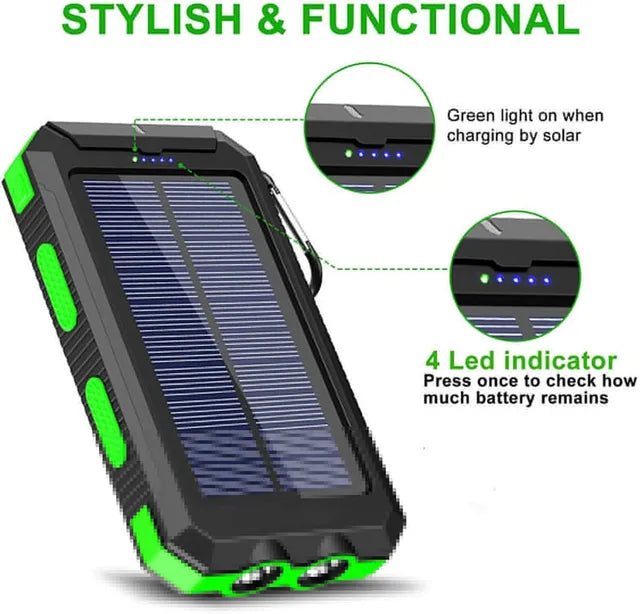 🔥Hot Sale 49% Off 💥Waterproof Solar Power Bank