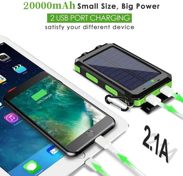 🔥Hot Sale 49% Off 💥Waterproof Solar Power Bank