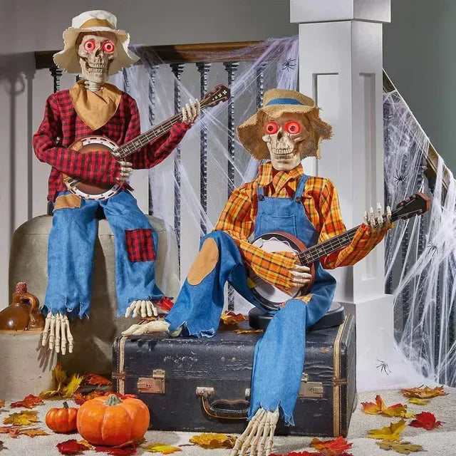 🔥Halloween Pre Sale 49% OFF - 💀Funny Animated Dueling Banjo Skeletons - LHT