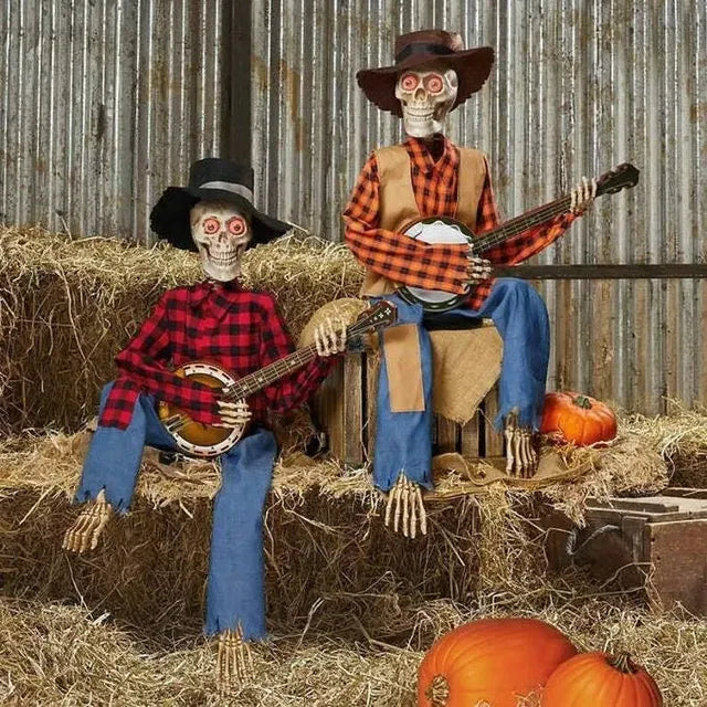 🔥Halloween Pre Sale 49% OFF - 💀Funny Animated Dueling Banjo Skeletons - LHT