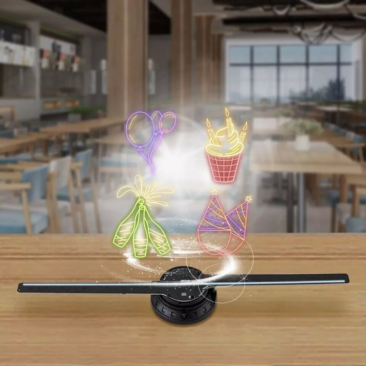 3D Hologram Advertising Fan Projector (16.5" LED Display)