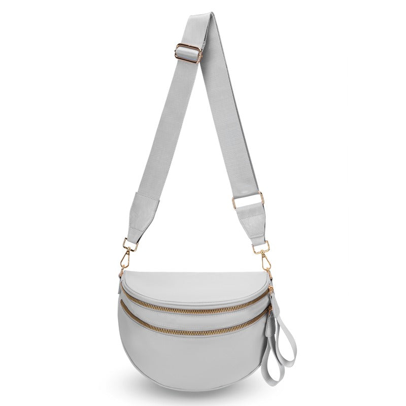 New Version šLimited Time Discountš„Black and White Checkered Nylon Bum Bag
