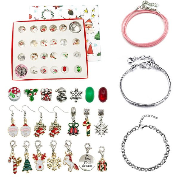 DIY 24 Days Christmas Countdown Calendar Bracelets Set - LHT