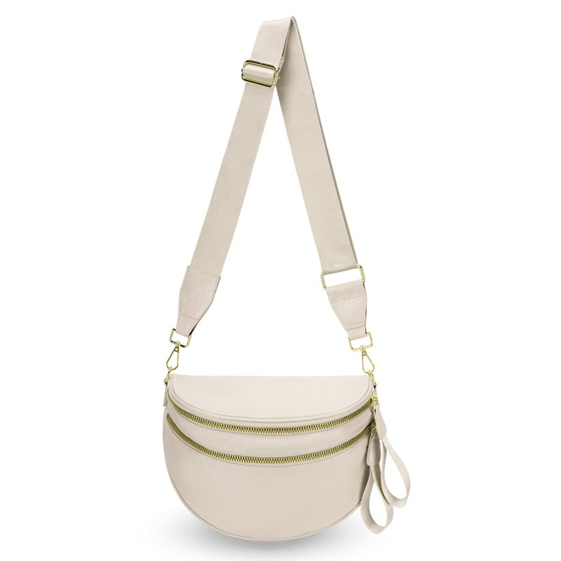 New Version šLimited Time Discountš„Black and White Checkered Nylon Bum Bag