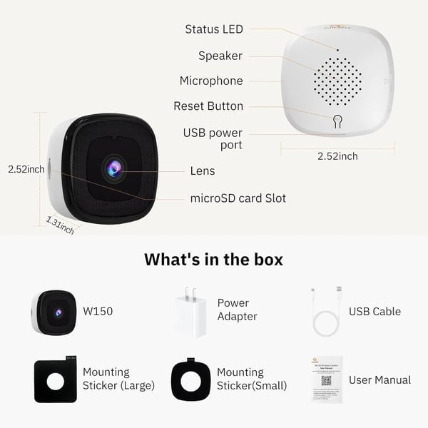 π₯ Crystal-clear 2K security camera π₯ Color Night Vision π 24/7 Recording & Smart Alerts π¨