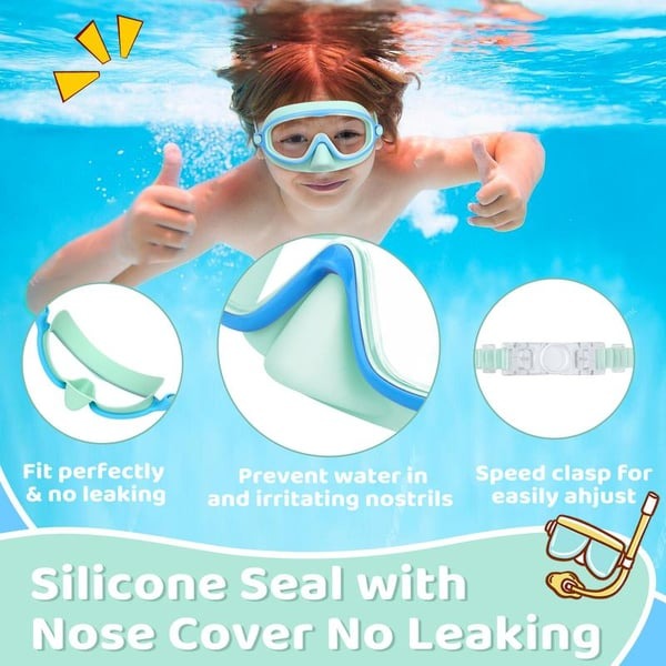 🥽 Kids Swimming Goggles 6–16 Years – UV & Anti-Fog, Leak-Proof, Wide View