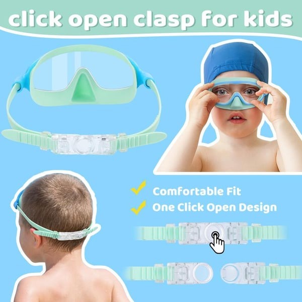 🥽 Kids Swimming Goggles 6–16 Years – UV & Anti-Fog, Leak-Proof, Wide View