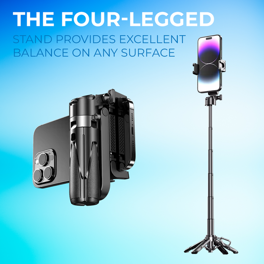 🔥Last Day 50% OFF🔥 MagicGrip Pro – Compact 3-in-1 Selfie Stick Tripod with Remote