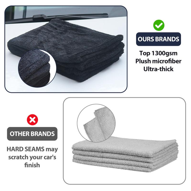 HyperDry Microfiber Car Towel – 36''x28'', 1400GSM