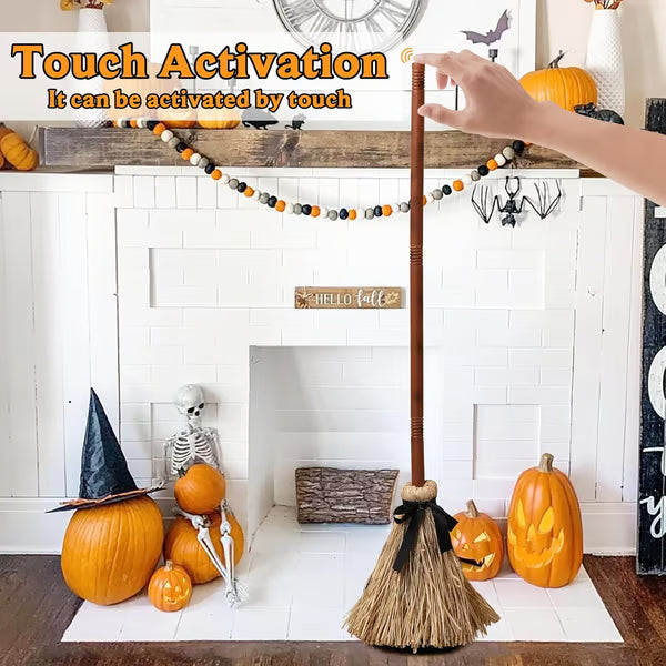 【💥Halloween Sale 49% OFF】🧙‍♀️🪄Floating Witch's Broom –Haunted Dancing Broom - LHT
