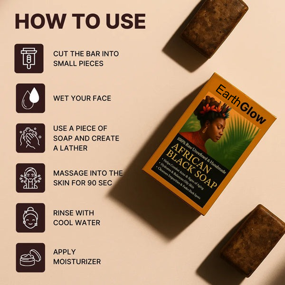 EarthGlow Anti-Acne & Dark Spots African Soap